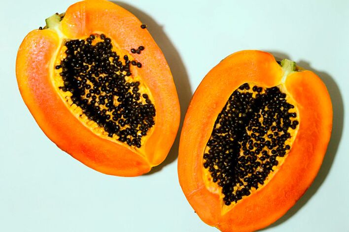 La papaye est un fruit exotique, son masque rendra la peau lisse et douce